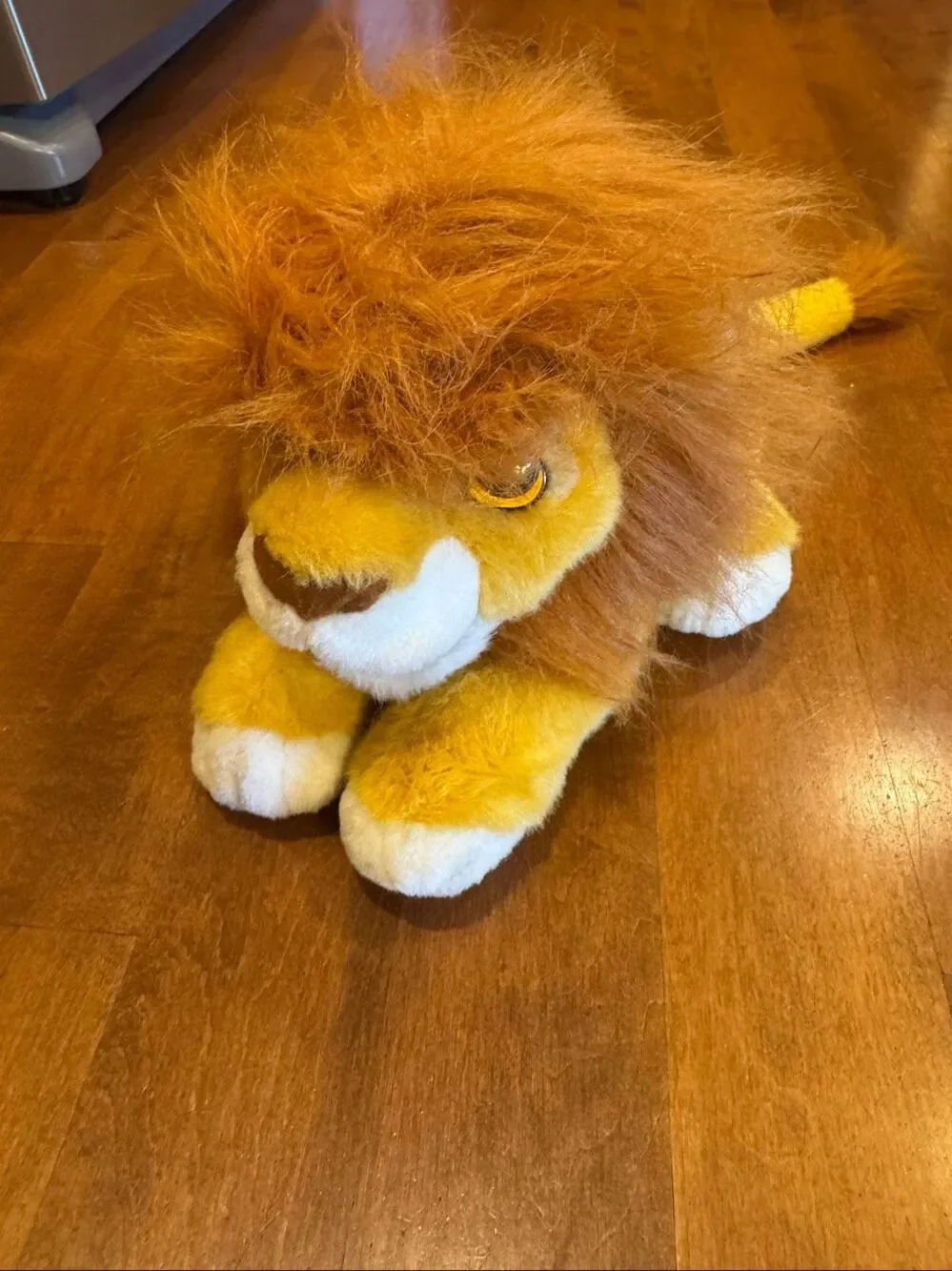 Vintage 1993 Disney Lion King Roaring Adult Simba Plush Mattel Works 12”